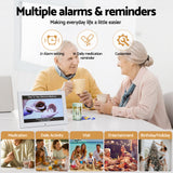 Artiss 10" Digital Day Clock Alarm Calendar Dementia Date Week Desk Clocks White