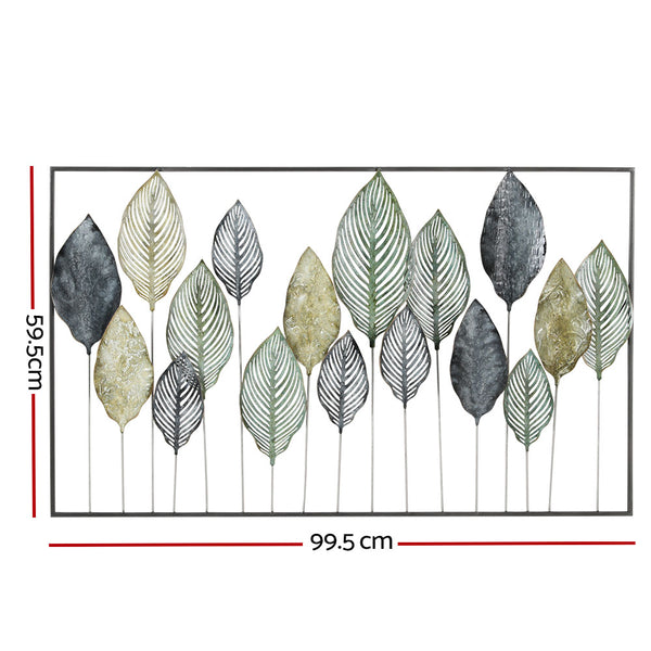 Artiss Metal Wall Art Hanging Sculpture Home Decor Leaf Tree of Life Framed