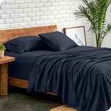 Ddecor Home 1500 Thread count Premium Cotton Blend Indigo Queen Sheet Set