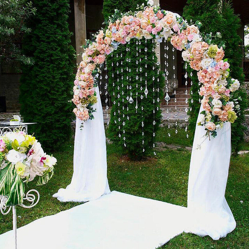 Metal Wedding Arch Garden Arbor Floral Stand Indoor/Outdoor