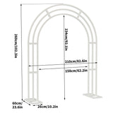 Metal Wedding Arch Garden Arbor Floral Stand Indoor/Outdoor