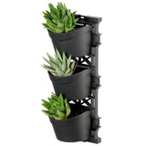 Tri vertical garden with 4 frames and 12 pots