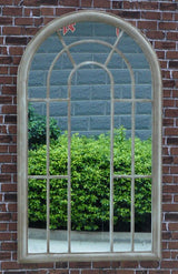 Large Garden Arched Window Mirror