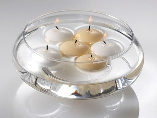 100 Pack of 8cm White Wax Floating Candles