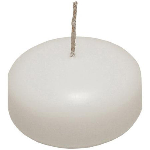 100 Pack of 6 Hour White Floating Candles - 5.8cm diameter