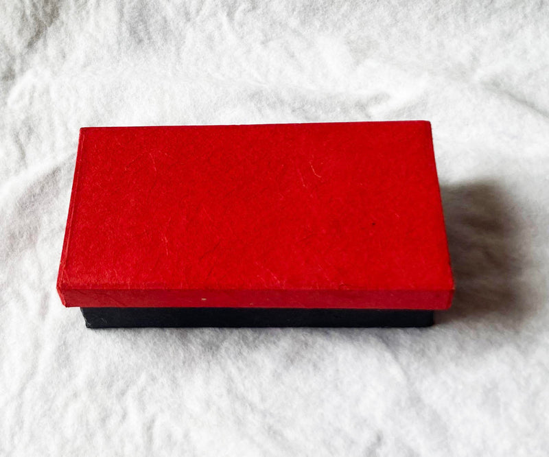 2 Red Lotus Floating Candles in Red Black Gift Box Set