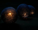 1 Set of 20 LED Black 5cm Cotton Ball Battery Powered String Lights