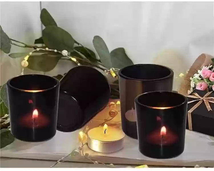20 Pack Black Matt Tealight Candle Holder 6.5cm