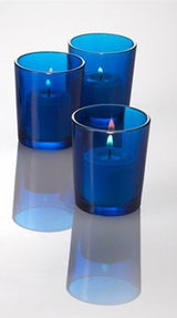 40 Pack Blue Glass Votive Tealight Candle Holders