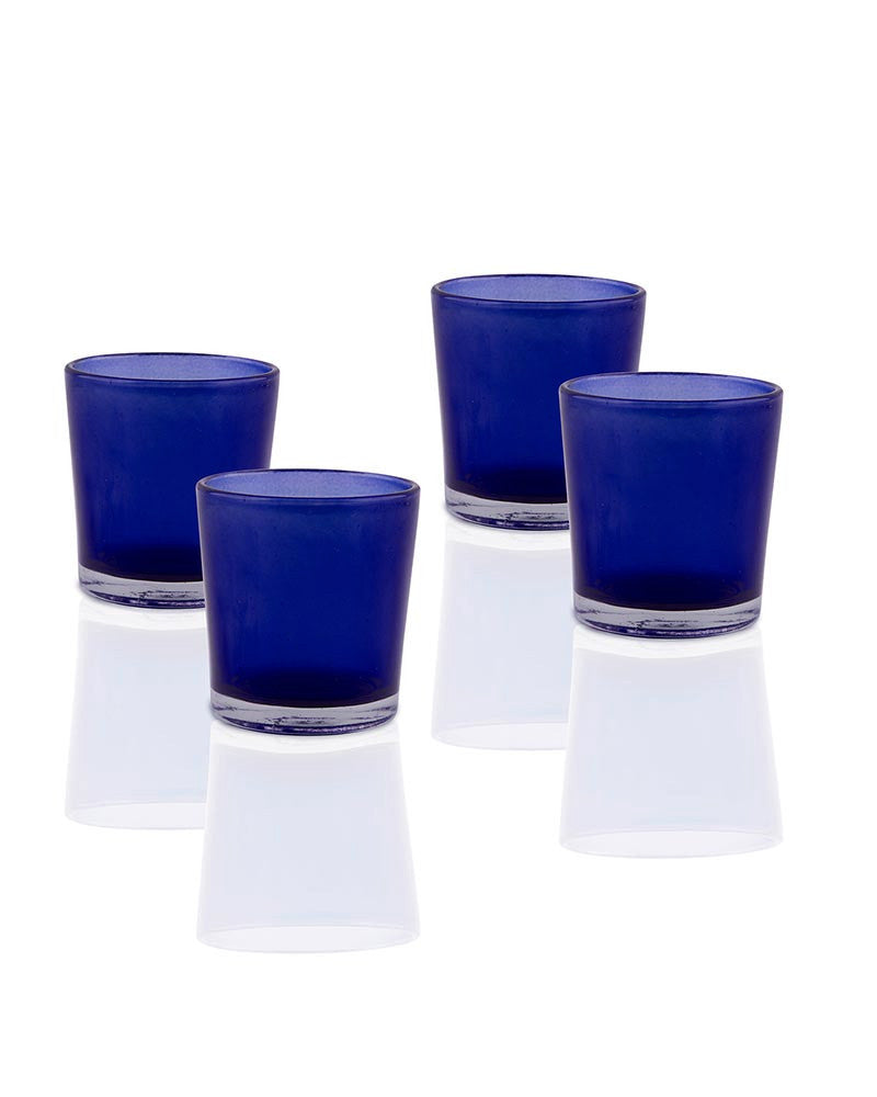 40 Pack Blue Frosted Glass Votive Tealight Candle Holders