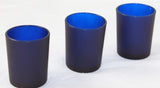 40 Pack Blue Frosted Glass Votive Tealight Candle Holders