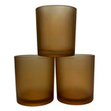40 Pack Brown Frosted Glass Votive Tealight Candle Holders