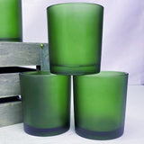 20 Pack Green Frosted Glass Votive Candle Holders