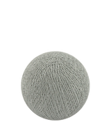 1 Set of 20 LED Grey White 5cm Cotton Ball Battery Powered String Lights