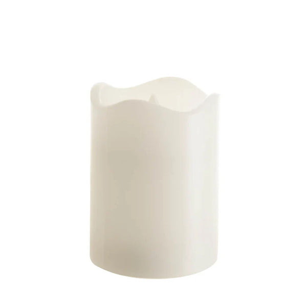 15 Pcs LED Block Pillar Candle White Flameless Safe Indoor Battery Power