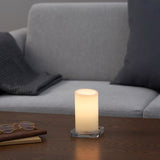 2 Pcs LED Block Pillar Candle White Flameless Safe Indoor Battery Power