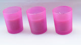 20 Pack Pink Frosted Glass Votive Tealight Candle Holders