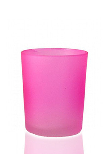 40 Pack Pink Frosted Glass Votive Tealight Candle Holders