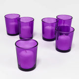 20 Pack Purple Glass Votive Tealight Candle Holders