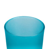 10 Pack Turquoise Frosted Glass Votive Tealight Candle Holders