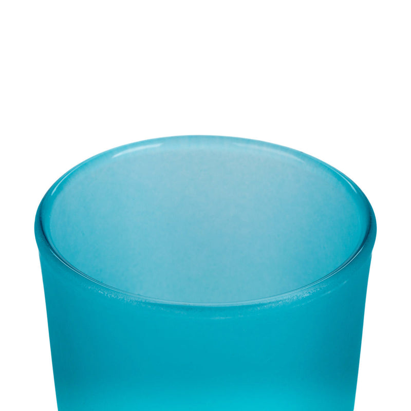 20 Pack Turquoise Frosted Glass Votive Tealight Candle Holders