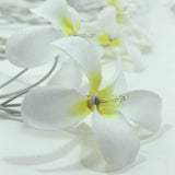 1 Set of 20 LED White Frangipani Flower Battery String Lights