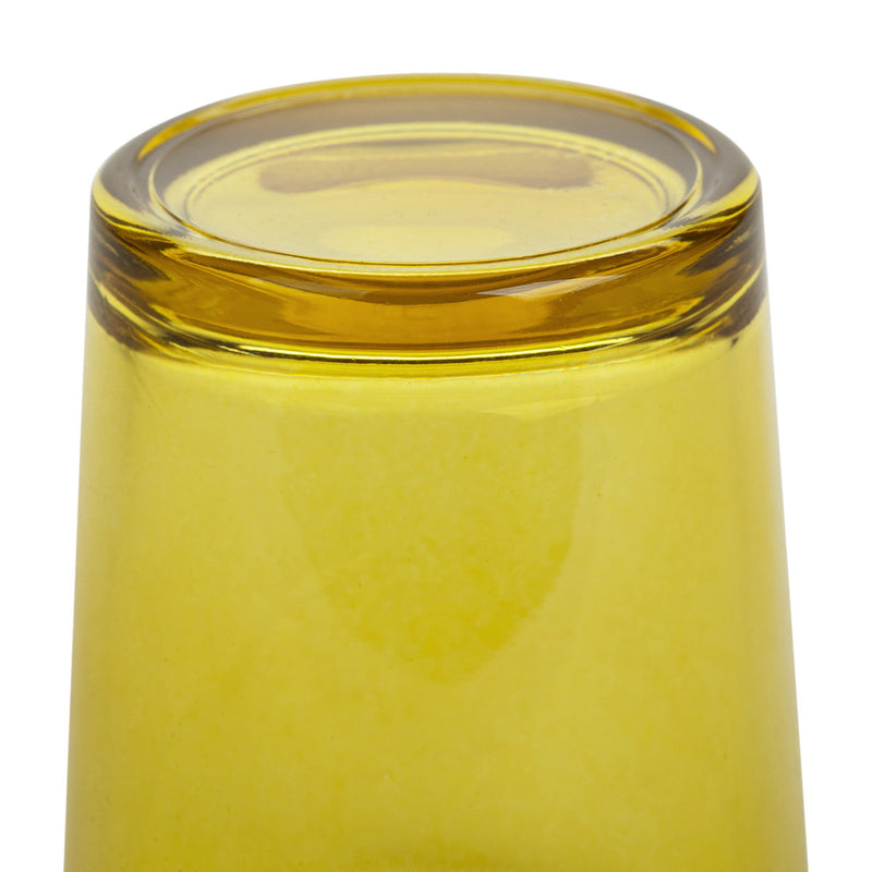 10 Pack Yellow Glass Votive Candle Holders