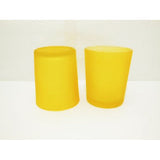 20 Pack Yellow Frosted Glass Votive Candle Holders