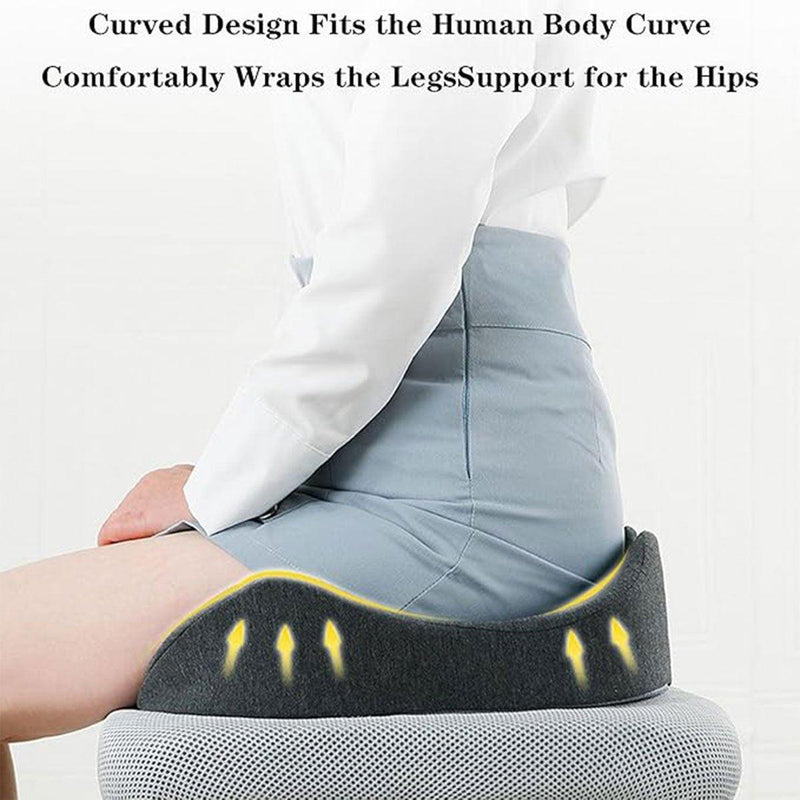 Slow Rebound Memory Foam Seat Cushion Office Chair Pad for Sedentary Hip Support