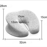 Universal Massage Table Face Cushion Pillow U Shape Head Face Down Rest Pillow - Light Grey