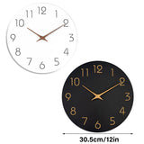 12 Inch Digital Wall Clock  - Black