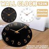 12 Inch Digital Wall Clock  - White