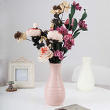 Creative Desktop Flower Vase - Modern Plastic Decoration - Pink