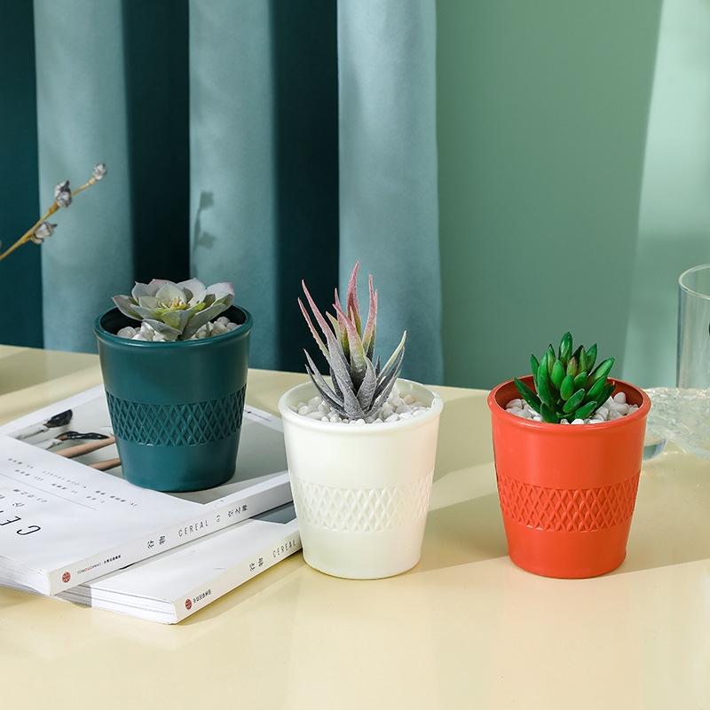 Versatile Hydroponic Flower Pot for Wet and Dry Arrangements - Rose Pink