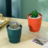Versatile Hydroponic Flower Pot for Wet and Dry Arrangements - Sea Blue