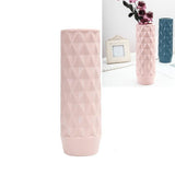 Creative Plastic Vase for Home Decoration - Flower Arrangement Container - Milk White