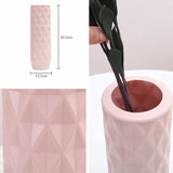 Creative Plastic Vase for Home Decoration - Flower Arrangement Container - Milk White