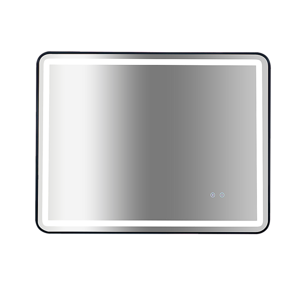 Rectangular Mirror LED Anti-Fog Illuminated Bathroom Living Room - 90x70cm