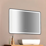 Rectangular Mirror LED Anti-Fog Illuminated Bathroom Living Room
