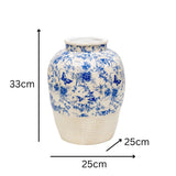 Glazed Stoneware Look Vase 43cm
