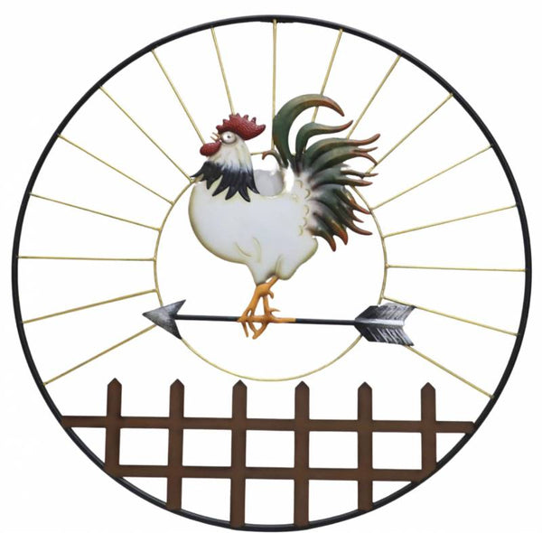 Set 2 Richard Rooster Metal Wall Art 81x71cm