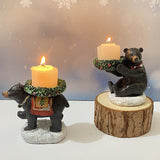 The Bear With The Candlestick On His Back Candle Holder