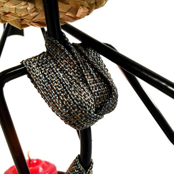 Black-white Modern Iron Art Candle Holder