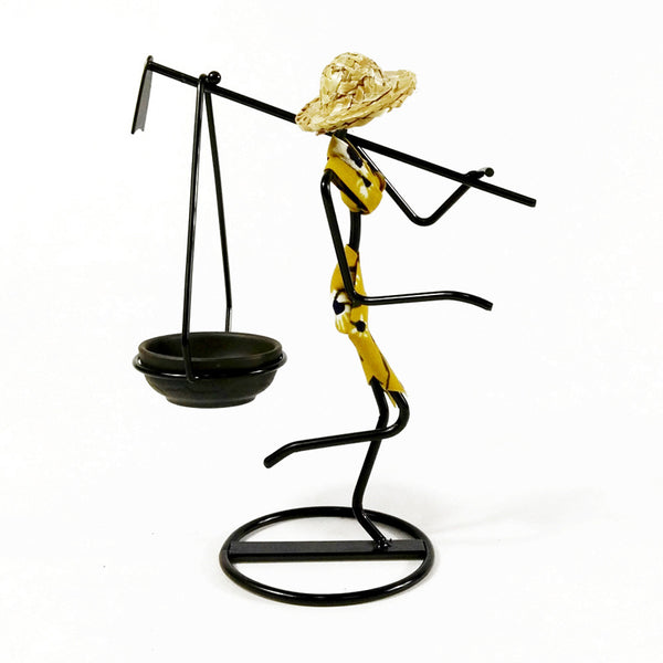 Gold Modern Iron Art Candle Holder