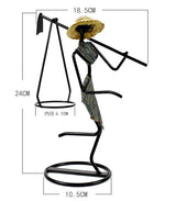 Long Golden Dress Modern Iron Art Candle Holder