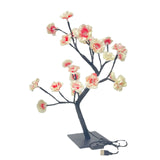 LED Rose Flower Tree Light with Detachable Base and USB Switch