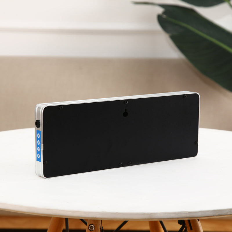 Elegant 10-Inch LED Digital Wall Clock with Perpetual Calendar & Temperature Display