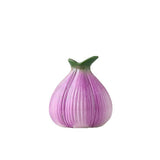 2 Pcs Purple Creative Onion-Shaped Ceramic Vase for Hydroponic Plants - Cute INS Style Floral Decor for Living Room or Office