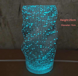 Twisted Vase Luminous INS-Style Glass Vase Modern Minimalist Hydroponic Flower Holder Creative Desktop Decorative Floral Arrangement