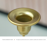 Gold Elegant Star Metal Candlestick Holder